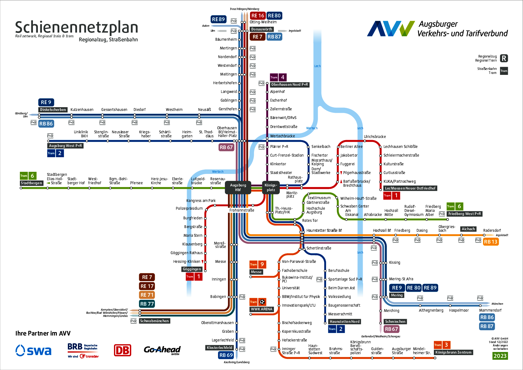 AVV Schienennetzplan